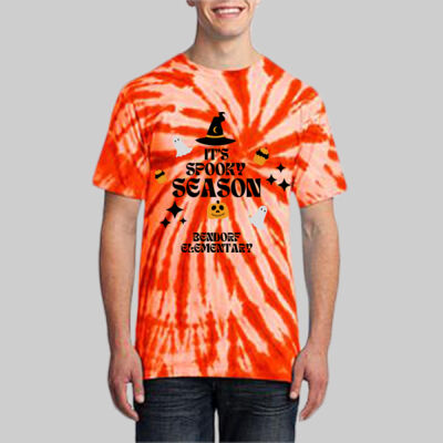 Adult Tie-Dye T-Shirt - Fall - Its Spooky Season Thumbnail