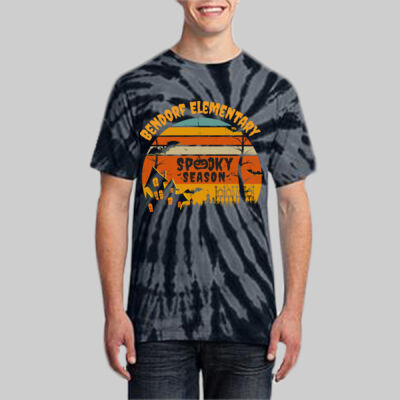 Adult Tie-Dye T-Shirt - Fall - Haunted House Thumbnail