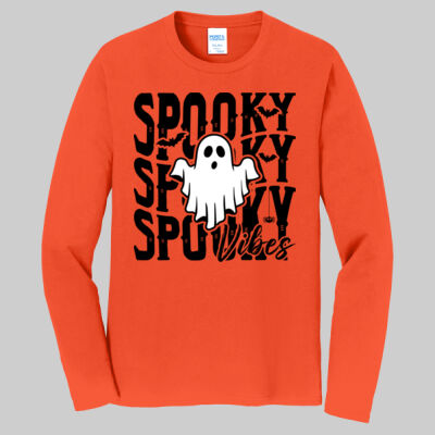 Adult Long Sleeve Shirt - Fall- Spooky Vibes Thumbnail