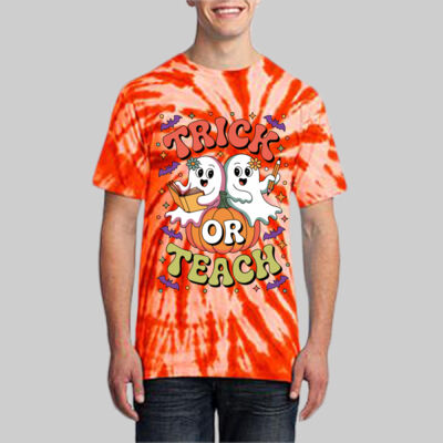 Adult Tie-Dye T-Shirt - Fall - Trick or Teach  Thumbnail