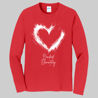 Adult Long Sleeve Shirt - Spring Holidays - Valentine's Heart Thumbnail