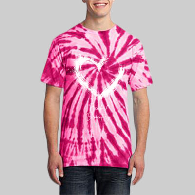 Adult Tie-Dye T-Shirt - Spring Holidays - Valentine's Heart Thumbnail